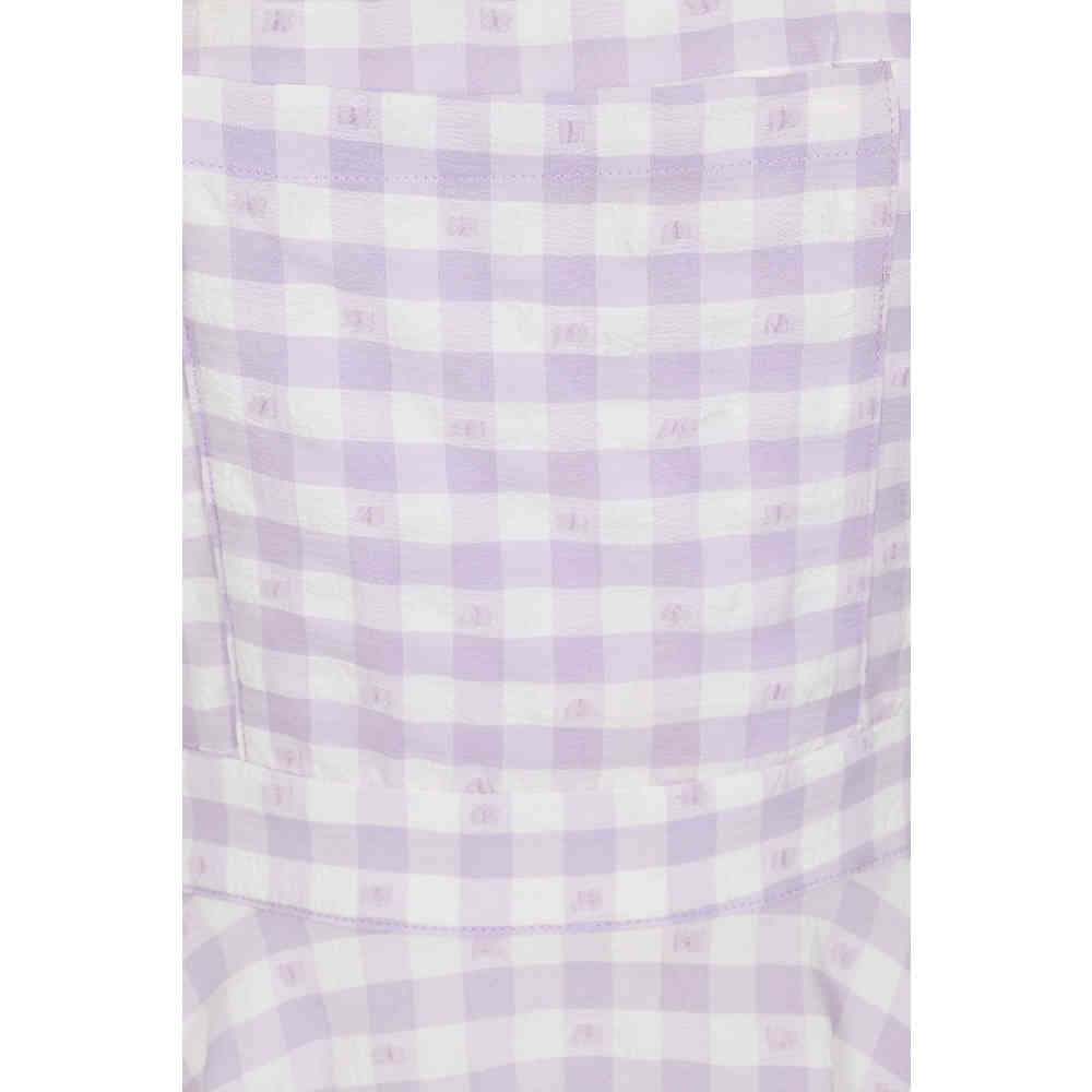 Banned - Kairi Gingham Flare jurk - Paars